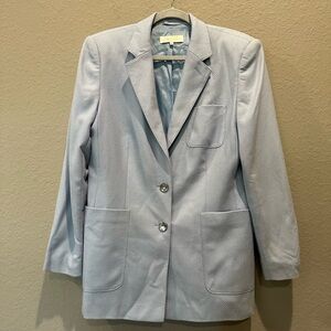 ESCADA 100% Cashmere Blazer With Stunning Buttons Sz 40 EUC